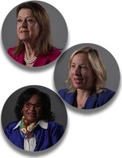 Various people from the Patient Safety Leadership Perspectives video series