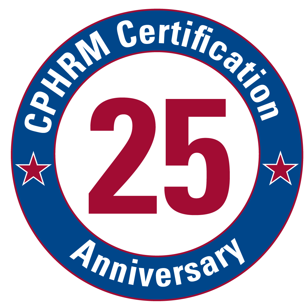 CPHRM Certification 25th Anniversary Emblem